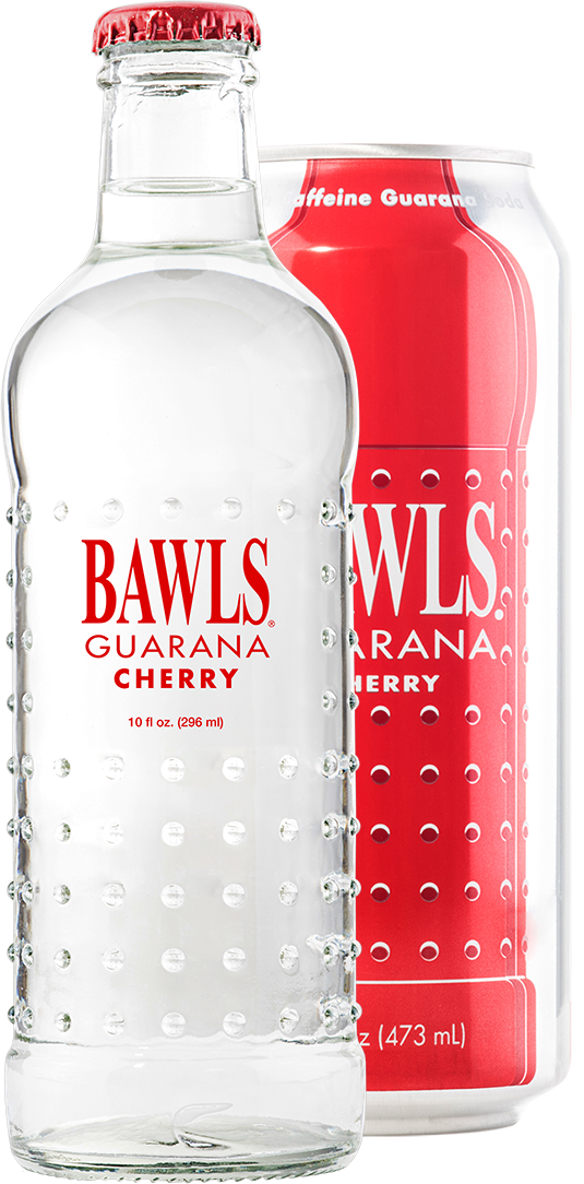 Cherry BAWLS can and bottle