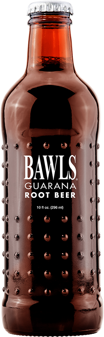 Bawls Root Beer bottle