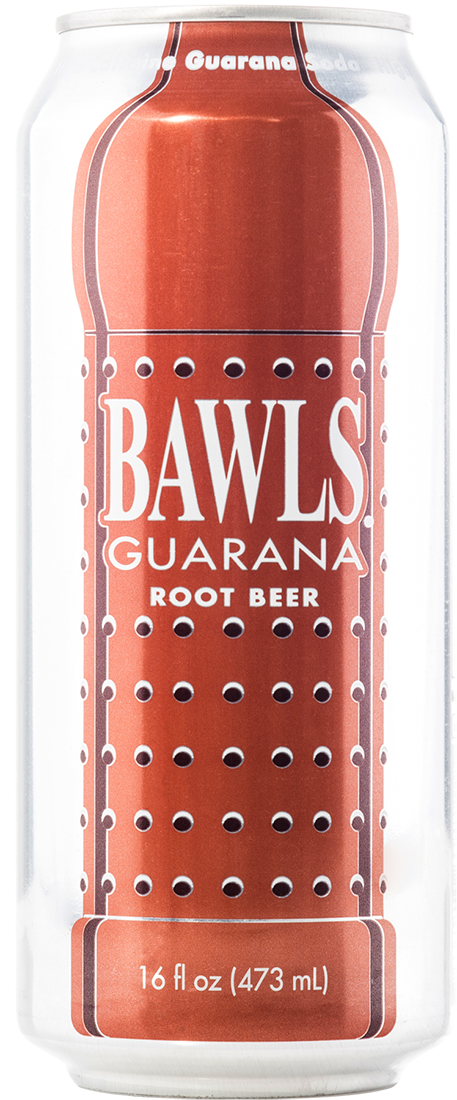 Bawls Root Beer can