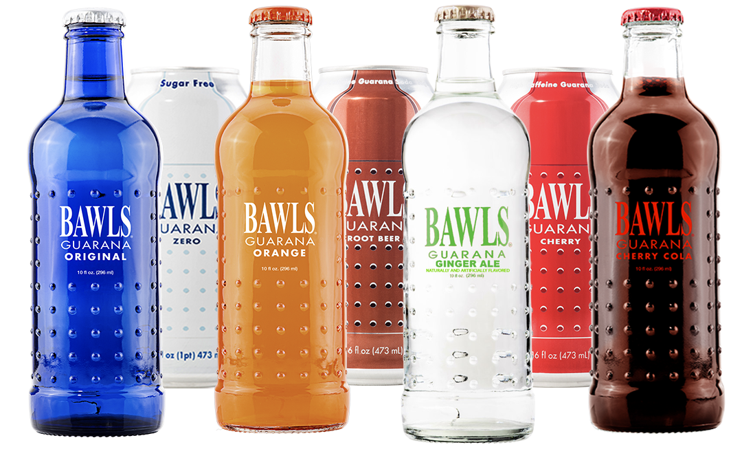BAWLS Guarana Soda Flavors
