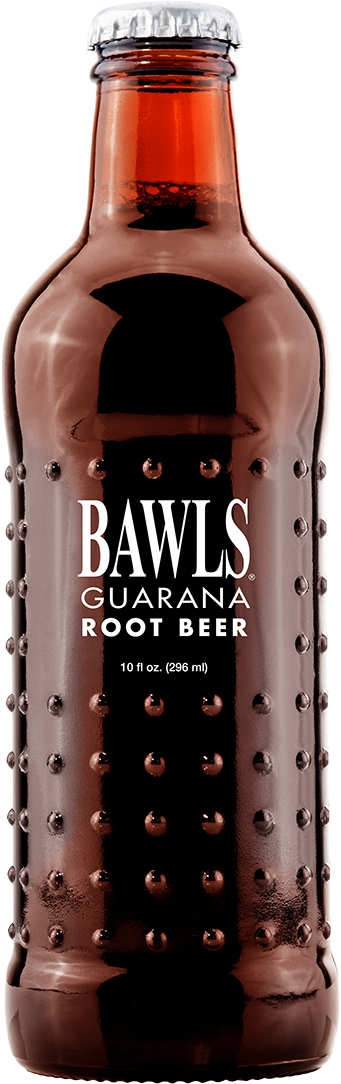 Bawls Root Beer bottole